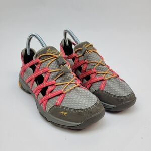 Chaco Outcross Hiking Water Shoes Womens 725 Gray Bungee Lace EVO Free J105372